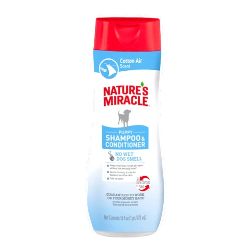 Nature's Miracle Nature’s Miracle Puppy Shampoo & Conditioner, 16 Ounces, Cotton Breeze Scent