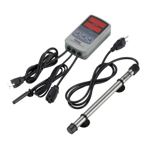 hygger Marine 500W Titanium Aquarium Heater for Salt Water and Fresh Water,Digital Submersible Heater with External IC Thermostat Controller and Thermometer,Fish Tank Heater for Fish Tank 60-120Gallon