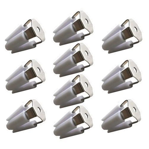 Lasenersm 10 Pieces Car Air Vent Clip Four Legs Car Air Vent Clips Car Vent Clip Auto Air Conditioner Car Outlet Clips for Car Air Vent Decoration, White Clip