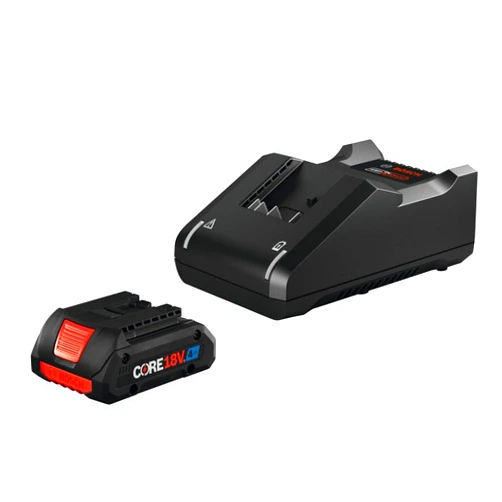 BOSCH GXS18V-15N15 18V Starter Kit with (1) CORE18V® 4 Ah Advanced Power Battery and 18V Standard Battery Charger