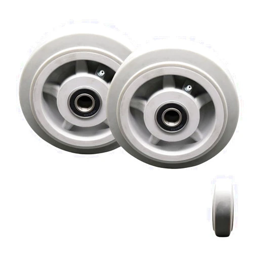 Service Caster - 6 x 2 In Replacement Wheels Only for Haul Master Appliance Dolly Hand Truck 9913304-Thermoplastic Rubber Flat Tread Wheels with 5/8 In Ball Bearings-500 lbs. Capacity per Wheel-Set 2