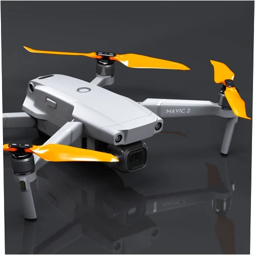 Master Airscrew Bundle - Stealth Propellers for DJI Mavic 2 - Orange + Blue