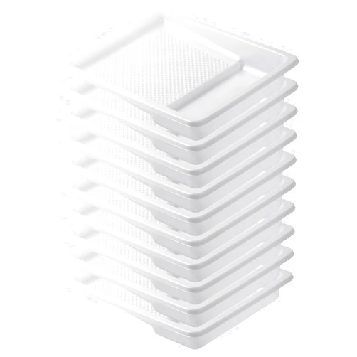 Bates Choice Bates- Paint Tray Liner, 9 Inch, 10 Pack, Paint Roller Tray, Disposable Plastic Paint Trays, Paint Pans Trays, Paint Supplies for House Painting, Roller Tray