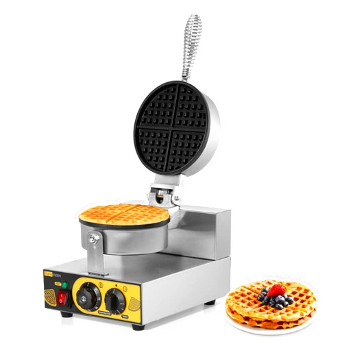 Dyna-Living Commercial Waffle Maker Restaurant, 1200W Professional Waffle Maker Commercial Waffle Iron Non-stick Classic Waffle Maker Machine Electric Waffle Bowl Maker Hotel Waffle Maker