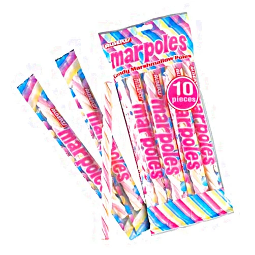 Albert's Alberts Marpoles Marshmallow Candy Twists (10 Pack)