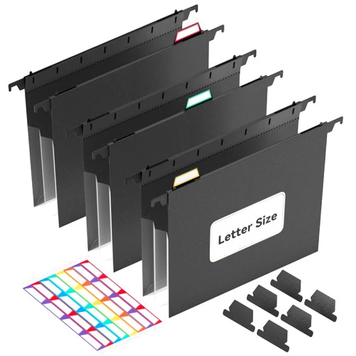ThinkTex-Plastic Expanding Hanging File Folders,Reinforced 3.15