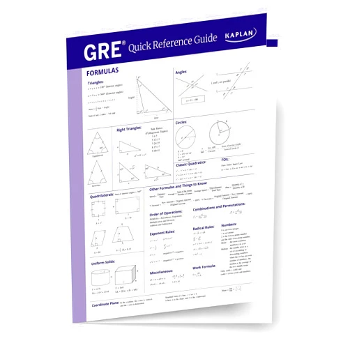 Kaplan Test Prep GRE Quick Reference Guide