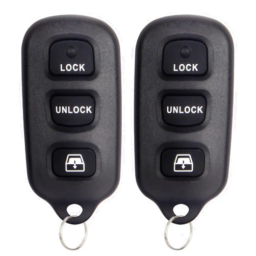 Lehicriar Car Key Fob Replacement Compatible with 1999-2009 Toyota 4Runner / 2001-2007 Toyota Sequoia Keyless Entry Remote Control FCC ID HYQ12BBX HYQ12BAN HYQ1512Y (2-Pack)
