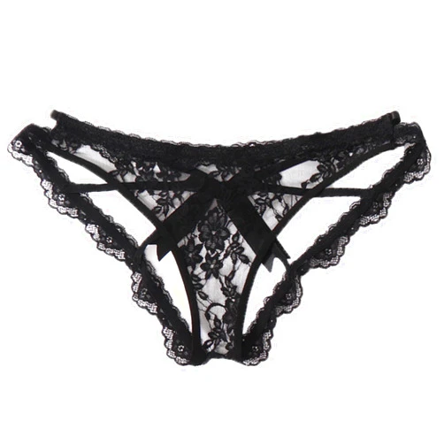 Avidlove Lace Panties for Women Sexy Cheeky Underwear with Cute Bow Back Hollow Out Low Rise Panty