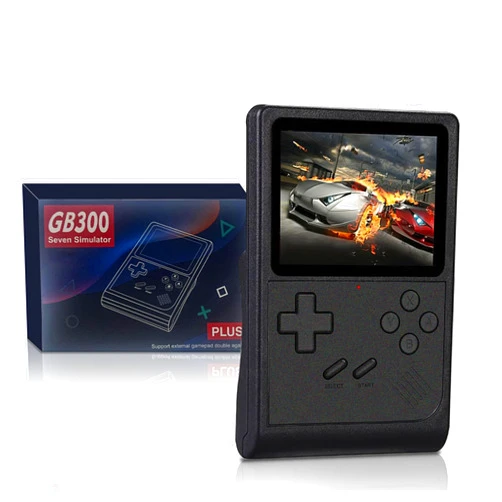 Damcoola Handheld Game Console, Retro Game Console Supports 6000+ Games,mini Portable Game Console for Kids & Adults with 3.0 Inch Screen Support TV,black
