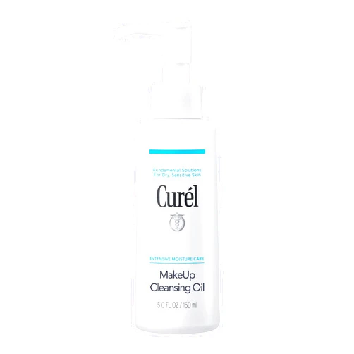 Curel Japanese Skin Care Makeup Cleansing Oil for Face, Oil-Based Makeup Remover for Dry, Sensitive Skin, Fragrance Free Facial Cleansing Oil, 5 Oz