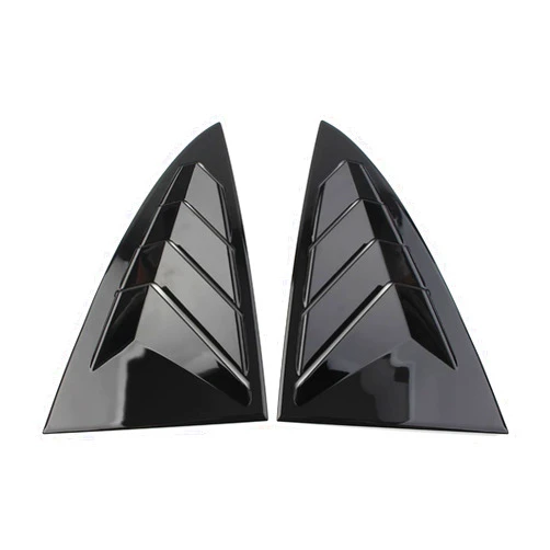 JXYQQVKT Gloss Black Car Side Vent Window Scoop Louver Decoration Cover Trim Compatible for Tesla Model 3 2017 2018 2019 2021 2022(Glossy Black)