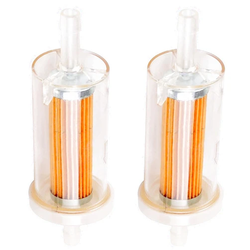 Comigal Pack of 2 695666 Fuel Filter for 845125 691035 493629 Briggs & Stratton husqvarna Troy-Bilt MTD Craftsman John Deer D100 D105 D110 Lawn Mower Tractor
