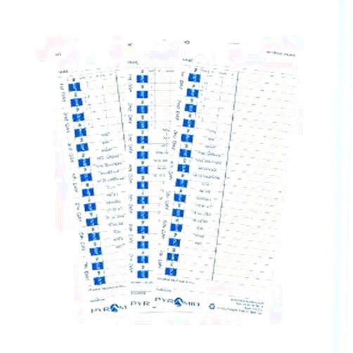 Pyramid Time Systems Distinow Pyramid Time Time Card For 3500 & 3700
