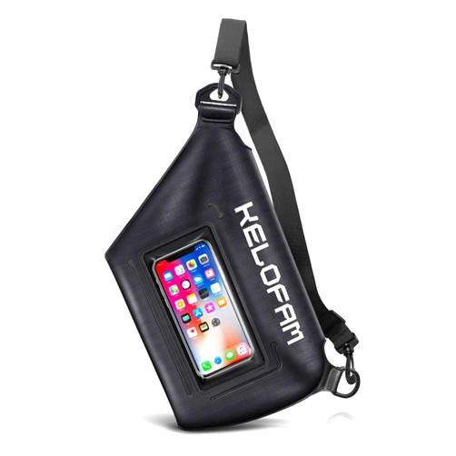 Kelofam Waterproof Bag for Swimming, IPX8 Cell Phone Dry Bags waterproof with Waist Strap, Keep Your Valuables Dry, Perfect for Swimming Snorkeling Boating Kayaking Beach Pool Water Park (Normal)