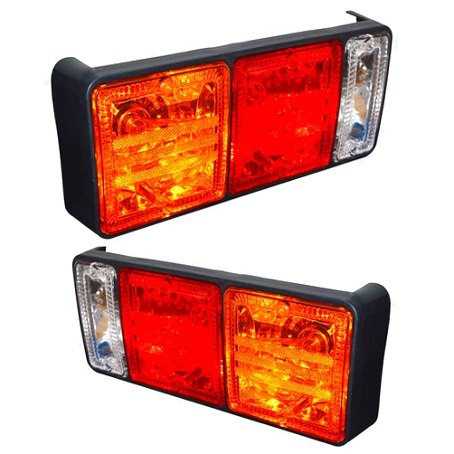 Bajato 2x Tail Lamp Rear Combination Lights Assembly Tail Lamp Brake Lights ar Lamp with 12v Bulbs Suitable for Mitsubishi Canter Fusu Truck