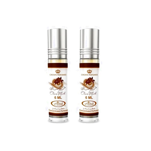Al-Rehab Choco Musk Concentrated Perfume Rollerball for Unisex, 0.2 Ounce (Pack of 2)