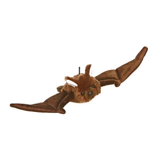 Aurora® Adorable Mini Flopsie™ Bat Stuffed Animal - Mini Companions Ready for Playful Adventures - for Kids All Ages, Toddlers, Adults, and Families - Brown 12 Inches