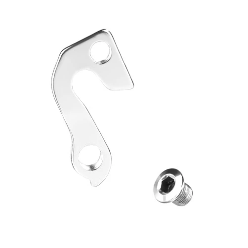 PEUTIER Derailleur Hanger, Aluminum Alloy Rear Derailleur Hanger 94 Bike Tail Hook for GT, Aggressor, Avalanche, KHS, Timberline, Kestrel, Kettler, Mongoose Mountain Road Bicycles MTB Parts (Silver)