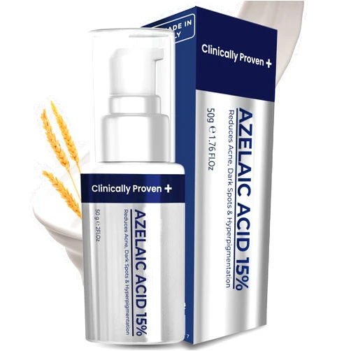 Pharmlitalia Advanced Azelaic Acid 15% Acne Cream - Redness Relief, Rosacea Treatment for Face - Soothes Acne, Hyperpigmentation, - Enhanced Formula for Brighter, Healthier Skin Care