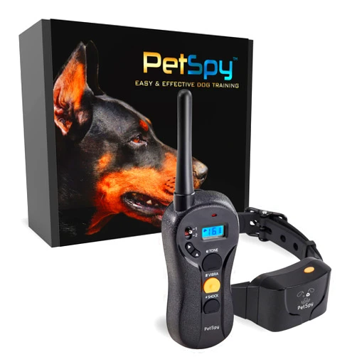 PetSpy Shock Collar for Dogs-Waterproof Dog Shock Collar with Remote Control,Vibration,Electric Shock,Beep-Rechargeable E Collar for Dogs Training, Dog Training Collar with Remote for Dogs 10-140 LBS