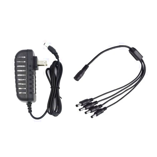 Lile2Liwn Camera Power Adapter with 4-Way Power Splitter for CCTV Home Security Camera Surveillance System