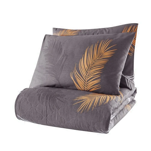 BONPERLA Plant Bedding Set, Full/Queen Size Bedspread Set, Leaf Themed Coverlet, Kids Boys Girls Bedding, (Full/Queen)