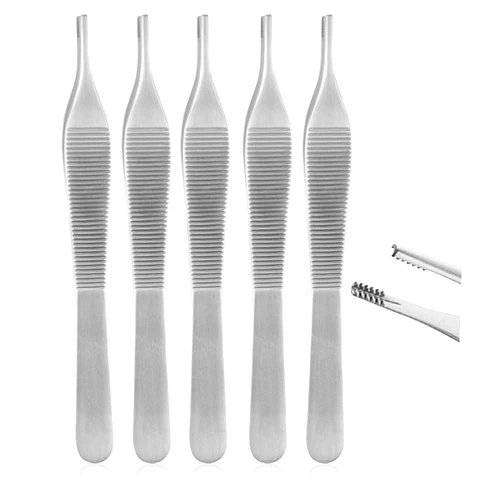 AAProTools AA PRO New 5 German Grade ADSON Brown Tissue Forceps ENT Instruments-Excellent A+ Quality