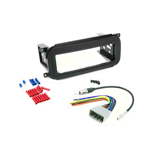 Scosche ICCR3BN Single DIN Radio Install Dash Kit Compatible with Select 2002-07 Chrysler, Dodge & Jeep Vehicles - Complete Basic Car Stereo Installation Kit - See Vehicle Fit Guide in Images