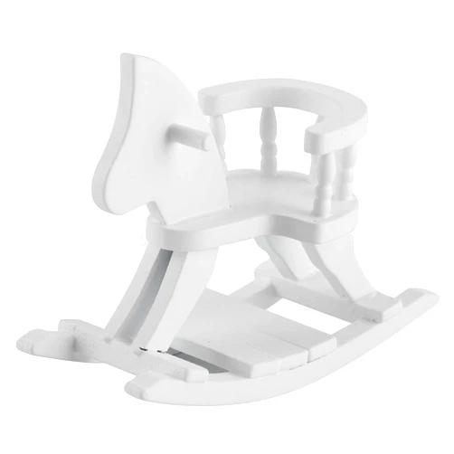 Tnfeeon Doll House Furniture, 112 Wooden Dollhouse Horse Rocking Miniature Chair Dollhouse Furniture for for Doll Houses for Lovers for Friends