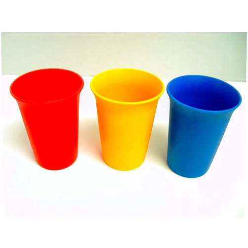 Tupperware Vintage Child's Set of 3 Tupperware Bell Tumblers Orange, Yellow, Blue 7 Ounces