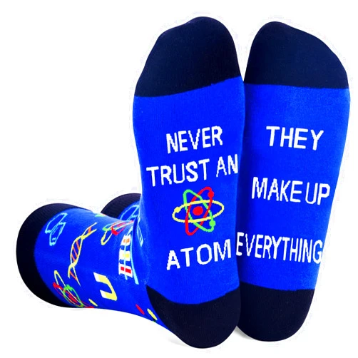 Zmart Men's Science Book Flamingo Teeth Beer Socks, Funny Gifts For Teacher Reading Dentist Animal Lover