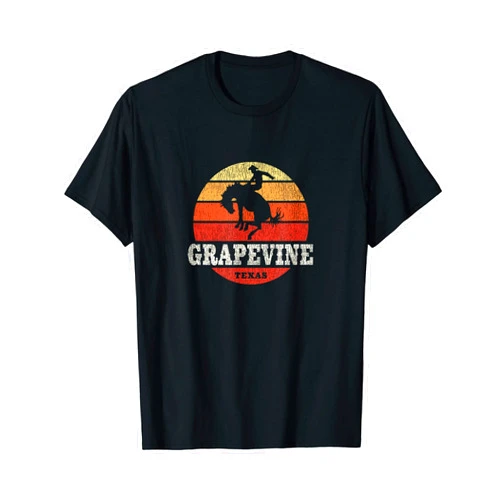Grapevine Texas TX T-Shirts & Tees Grapevine TX Vintage Country Western Retro T-Shirt