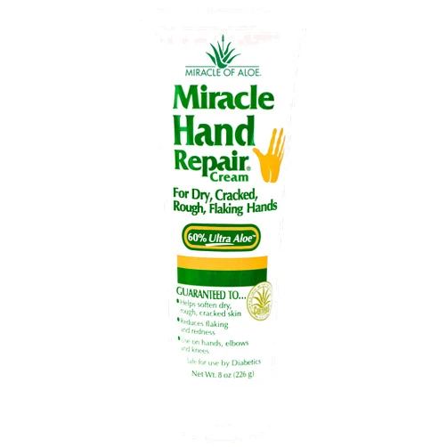 Miracle of Aloe Miracle Hand Repair Cream 8 Ounce (Pack of 1)