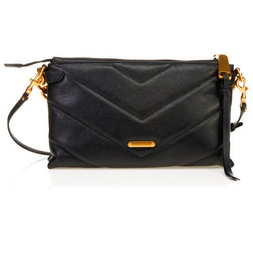 REBECCA MINKOFF Crossbody Bag, Black/Antique Brass