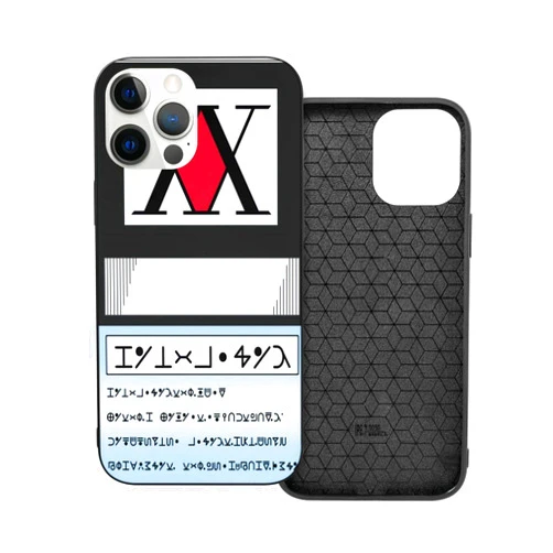 HWRH Anime Manga Character Protective Case for iphone12/12pro6.1-Inch Shockproof Anti-FAL Hard PC+ TPU Case (Hunter-License) Blue