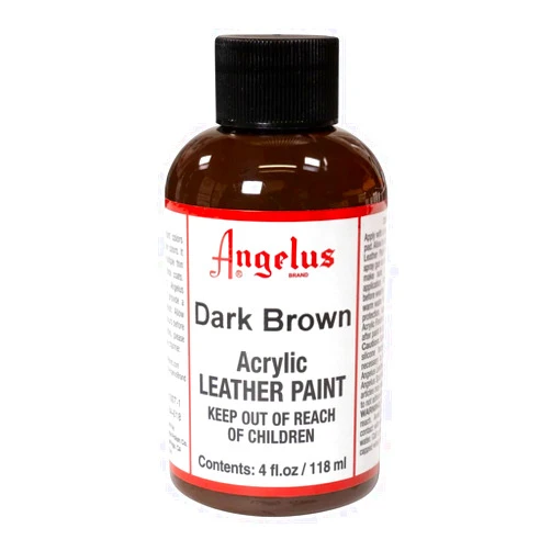 Angelus Acrylic Leather Paint Dark Brown 4oz