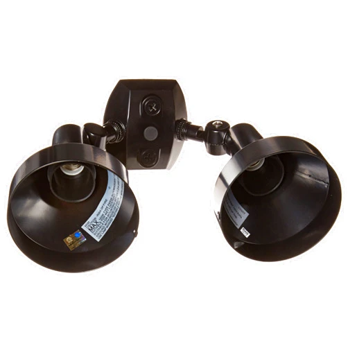 RAB Lighting H2B Bell Shaped Dual Floodlight Kit, PAR38 Type, Aluminum, 300W Power, Black, Multicolor