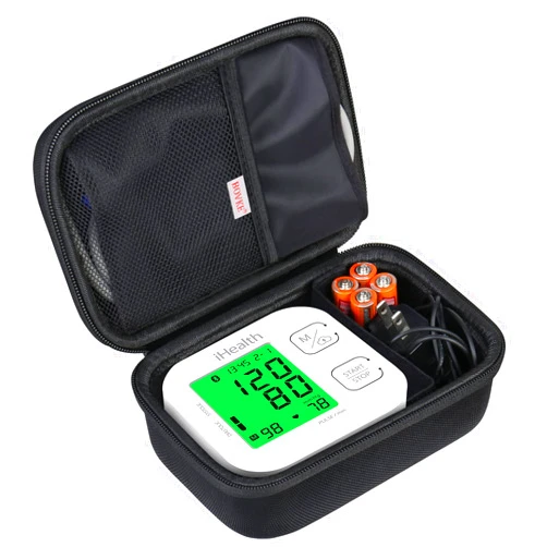BOVKE Carrying Case for iHealth Track Smart Upper Arm Blood Pressure Monitor, iHealth Bluetooth Blood Pressure Machine Case, Black