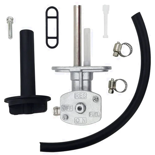 Earlyred Fuel Petcock Switch Valve with Lever Screw for Yamaha Kodiak Grizzly 400 450 YFM400FA YFM450FA YFM400 YFM450 2WD 4WD Fuel Tank Shutoff Valve Lines Parts 5GH-24500-10-00 ‎1NS-F4524-00-00