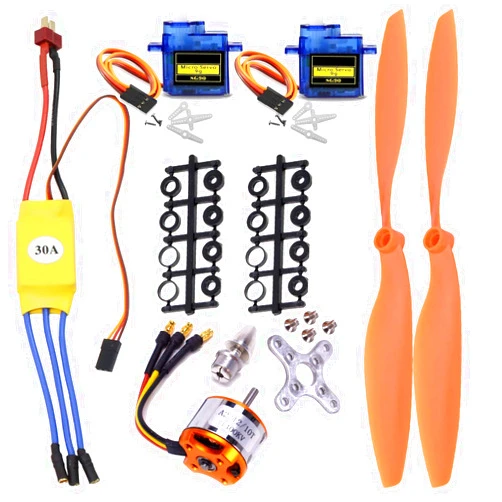 abcGoodefg A2212 1400KV RC Brushless Motor 30A ESC Motor SG90 Micro Servo 8060 Propeller Set for RC Plane Quadcopter Fixed Wing Plane Helicopter Aircraft