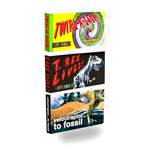 Fliptomania Dinosaur Animation Flipbooks 3 Pack