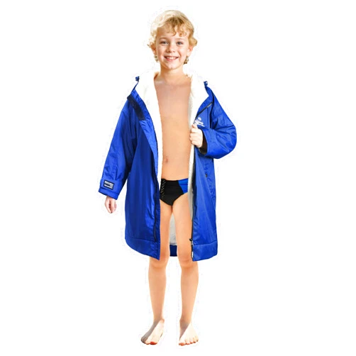 Catalonia Swim Parka with Hood, Lightweight Youth Surf Swim Jacket, Waterproof & Warm Sherpa Lined Swim Coat