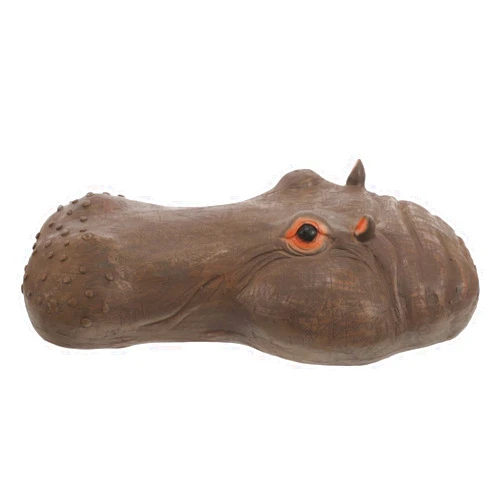 Milisten Hippopotamus Floating Decoration Garden Decor Hippopotamus Head Statue Pond Floating Hippo Head Landscape Hippo Decor Resin Floating Pond
