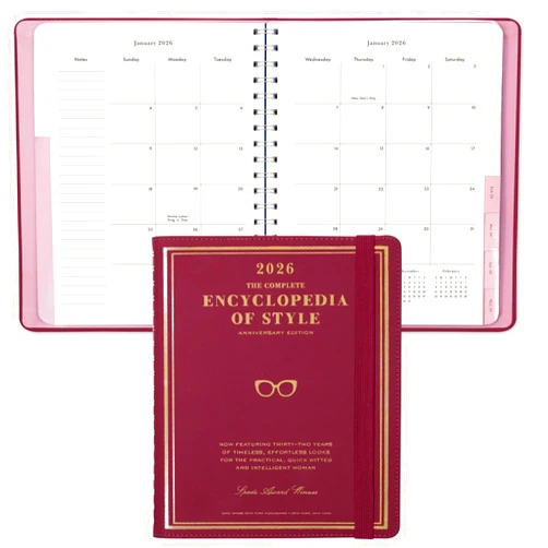 kate spade new york 2026 Large Weekly & Monthly Planner, 12 Month Soft Cover Agenda Dated January 2026-December 2026, Cute Planner with Stickers & Spiral Binding (Encyclopedia of Style)