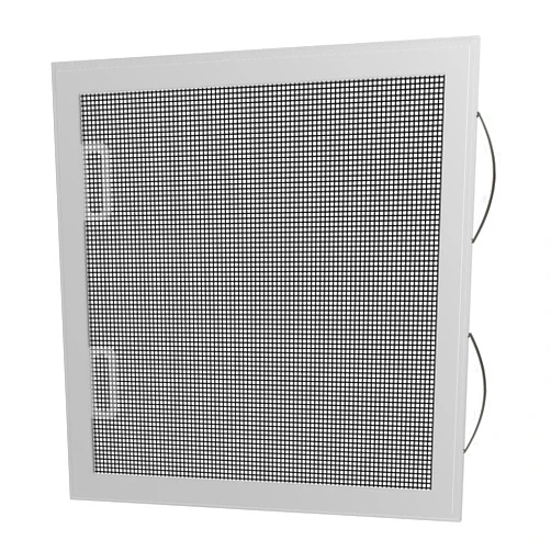 RITESCREEN Custom Window Screen Replacement - Fully Assembled Double Hung Full Screen (DH8) - Utilizes Two Leaf Springs to Help Secure The Screen in The Window of Your Home and a Pull Rail for Easy Access