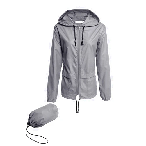 Avoogue Raincoat Women Lightweight Waterproof Rain Jackets Packable Outdoor Hooded Windbreaker