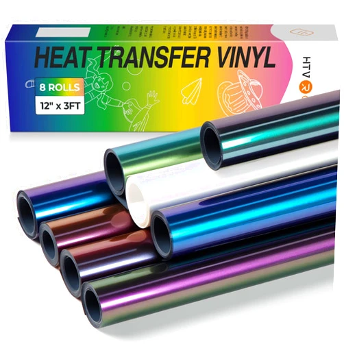 HTVRONT Chameleon HTV Vinyl Bundle - 8 Pack 12