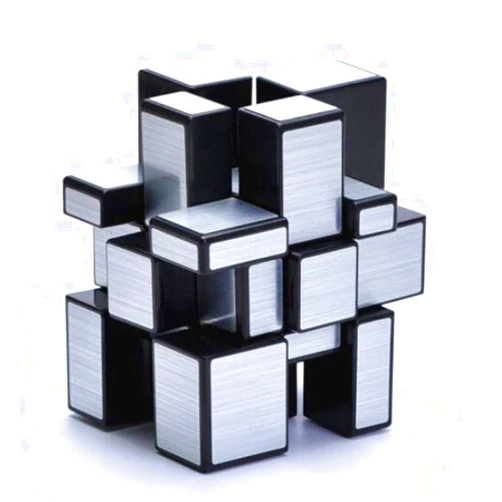 CuberSpeed Mirror Cube 3x3x3 Silver Sticker Magic Cube Black 3x3 Silver Mirror Blocks Speed Cube Mirror Cube 3x3x3 Speed Cube
