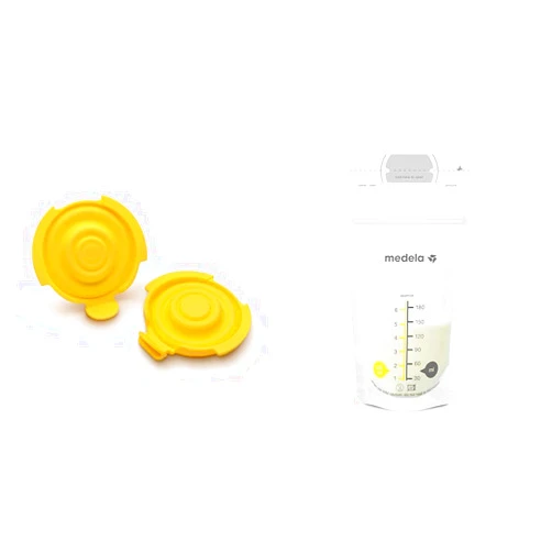 Medela PersonalFit Flex Replacement Membranes, 2-Pack, Compatible with Pump in Style MaxFlow & Breast Milk Storage Bags, 100 Count, Ready to Use Breastmilk Bags for Breastfeeding